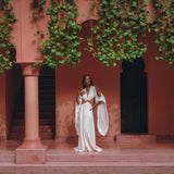 Off - White Organic Wedding Boho Dress for Women • Goddess Dress - AYA Sacred Wear