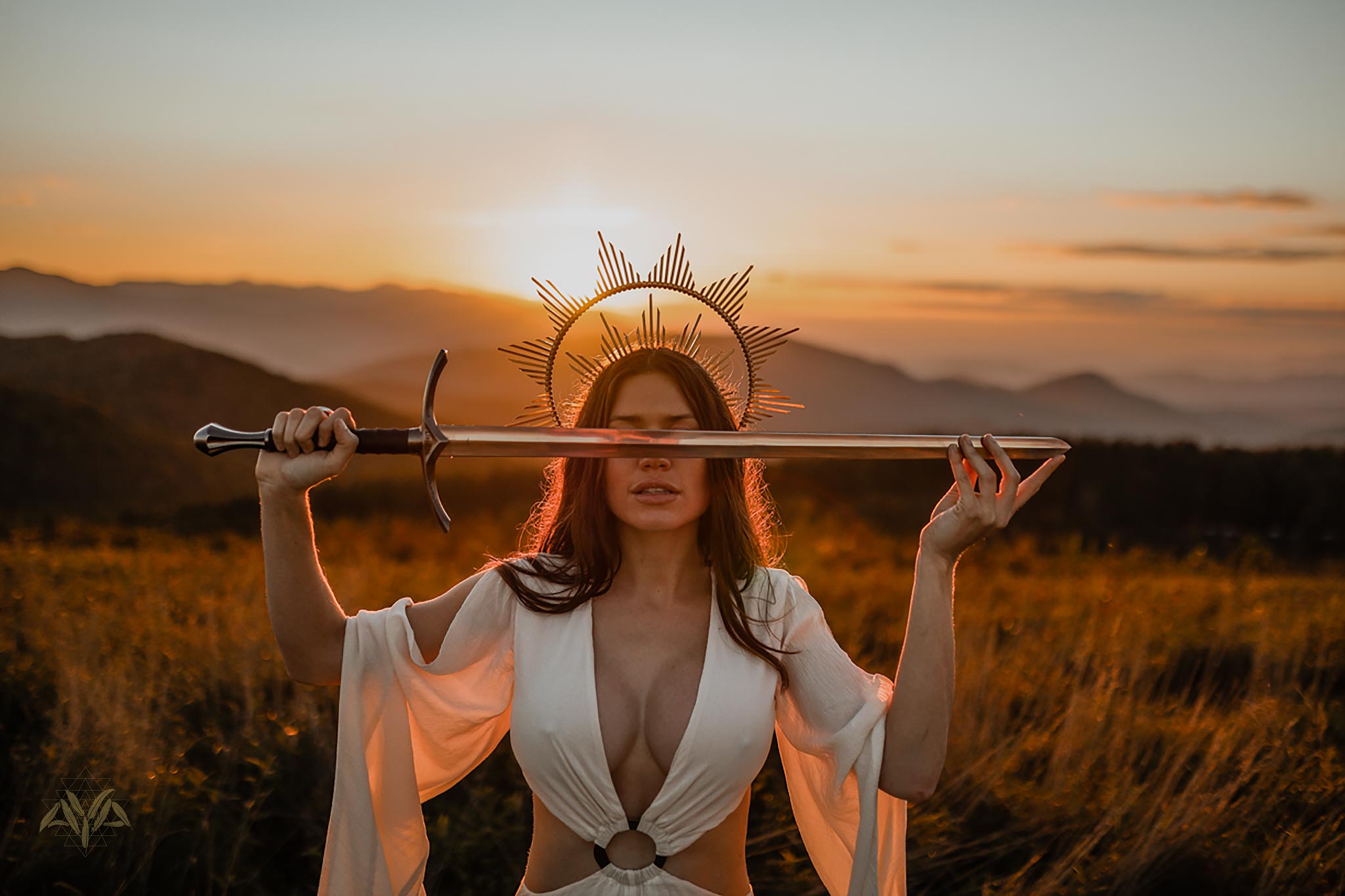 Off - White Organic Wedding Boho Dress for Women • Goddess Dress - AYA Sacred Wear