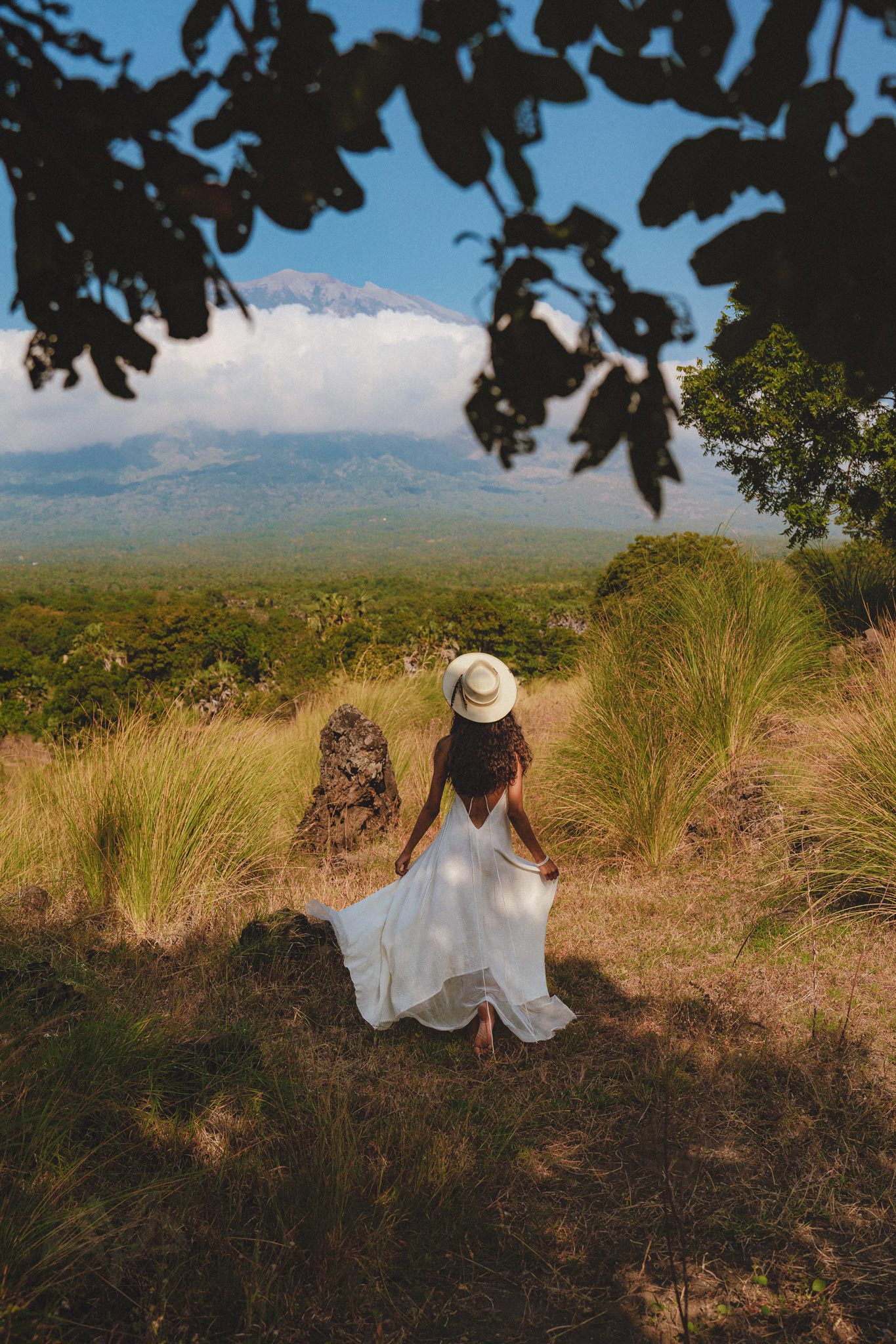Off White Padma Dress • Linen Cotton Wedding Dress • Boho Beach Dress - AYA Sacred Wear