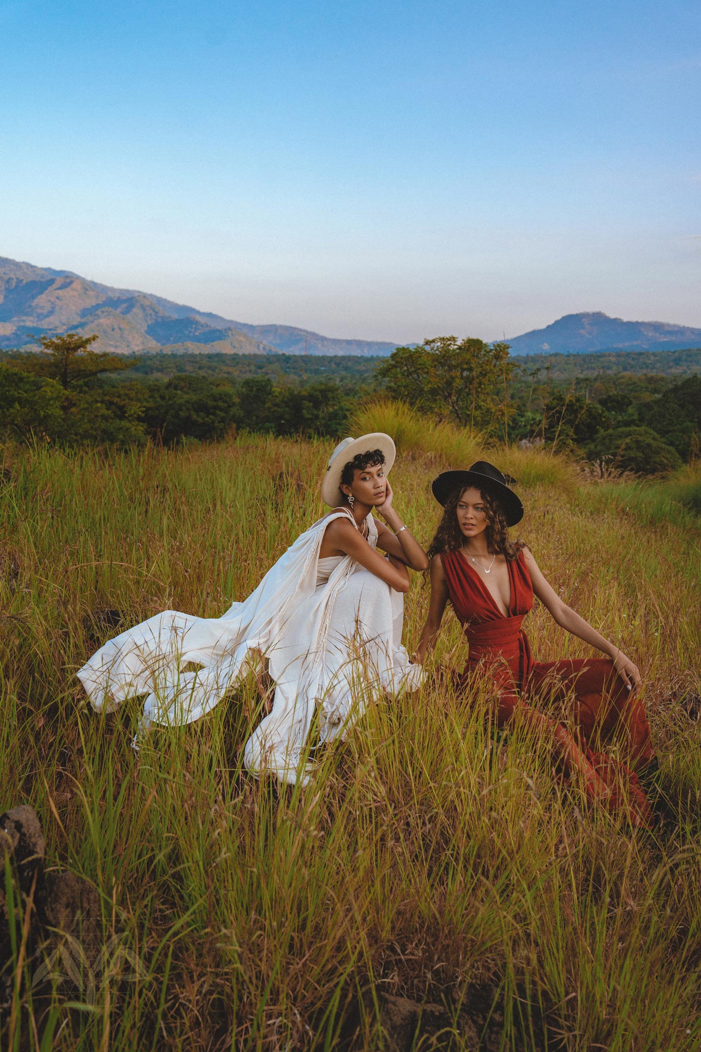 Look gorgeous in the Off-White Greek Goddess Cape Dress from Aya Sacred Wear.