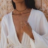 Bohemian Beach Cocktail Romper - Off-White Greek Goddess Style crafted from Homespun Raw cotton