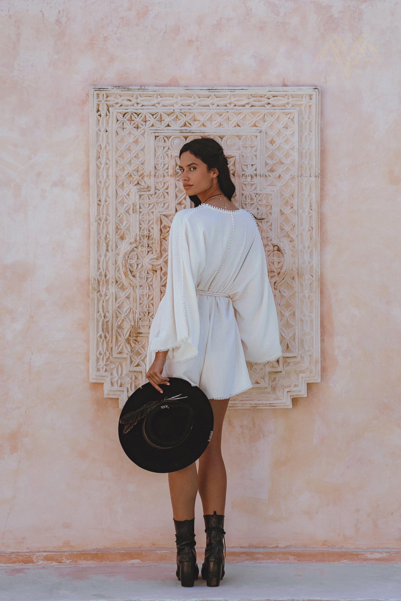 Handwoven Cotton Elegant Mini Jumpsuit in Off-White - Ideal for Summer Style & Everyday Celebrations.