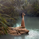 Ombre Powder Ohra Harmonia Dress • Aphrodite Dress • Boho Greek Goddess Dress - AYA Sacred Wear