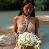 Ombre Powder Ohra Harmonia Dress • Aphrodite Dress • Boho Greek Goddess Dress - AYA Sacred Wear