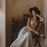 Ombre Sage Harmonia Dress • Bohemian Adjustable Back Dress • Sage Sexy Dress • Wedding Guest Dress • Fairy of the River Dress - AYA Sacred Wear