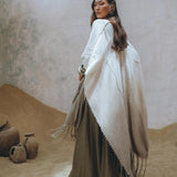 Stylish Ombre Sage Green Shawl by Aya Sacred Wear - Get the Look Now!
