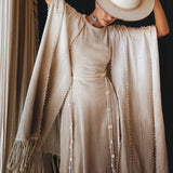 Go green with an ombre sage green shawl from Aya Sacred Wear.