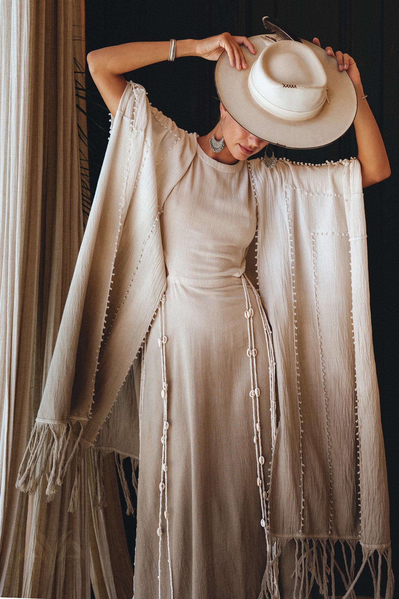 Go green with an ombre sage green shawl from Aya Sacred Wear.