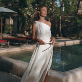 Greek Goddess Dress, Boho Dress, Organic Cotton Bridesmaid Dress, Bohemian Dress - AYA Sacred Wear