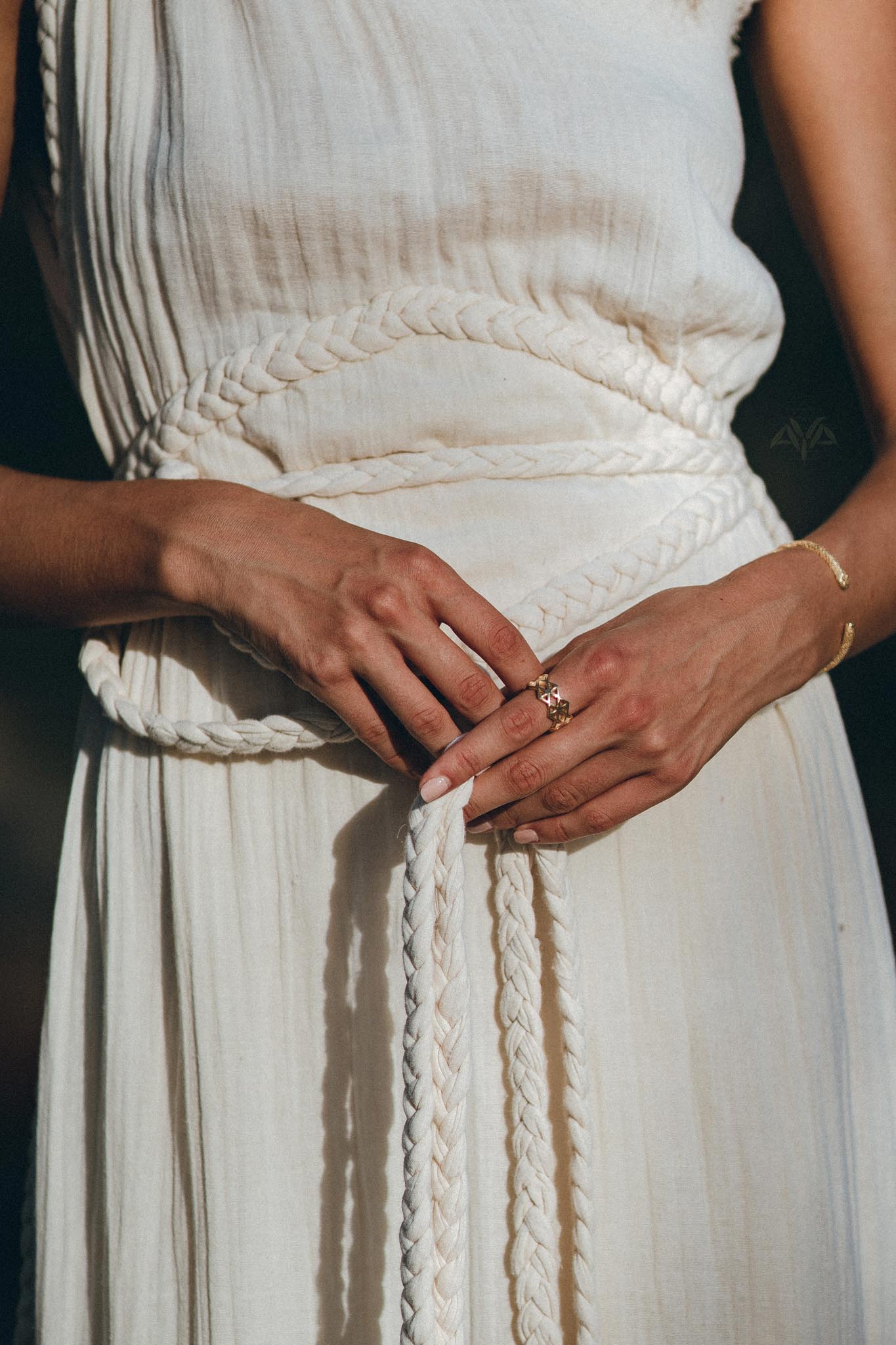 Greek Goddess Dress, Boho Dress, Organic Cotton Bridesmaid Dress, Bohemian Dress - AYA Sacred Wear