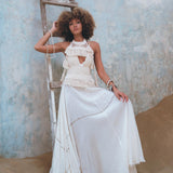 Organic Off - White Boho Top • Boho Empress Top • Crochet Tank Top Women - AYA Sacred Wear