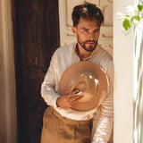 Pale Pink Linen Classic Minimalist Shirt for Men - AYA Sacred Wear