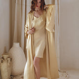 Peace Silk Boho Dress • Mini Cocktail Dress • Evening Gold Silk Dress - AYA Sacred Wear