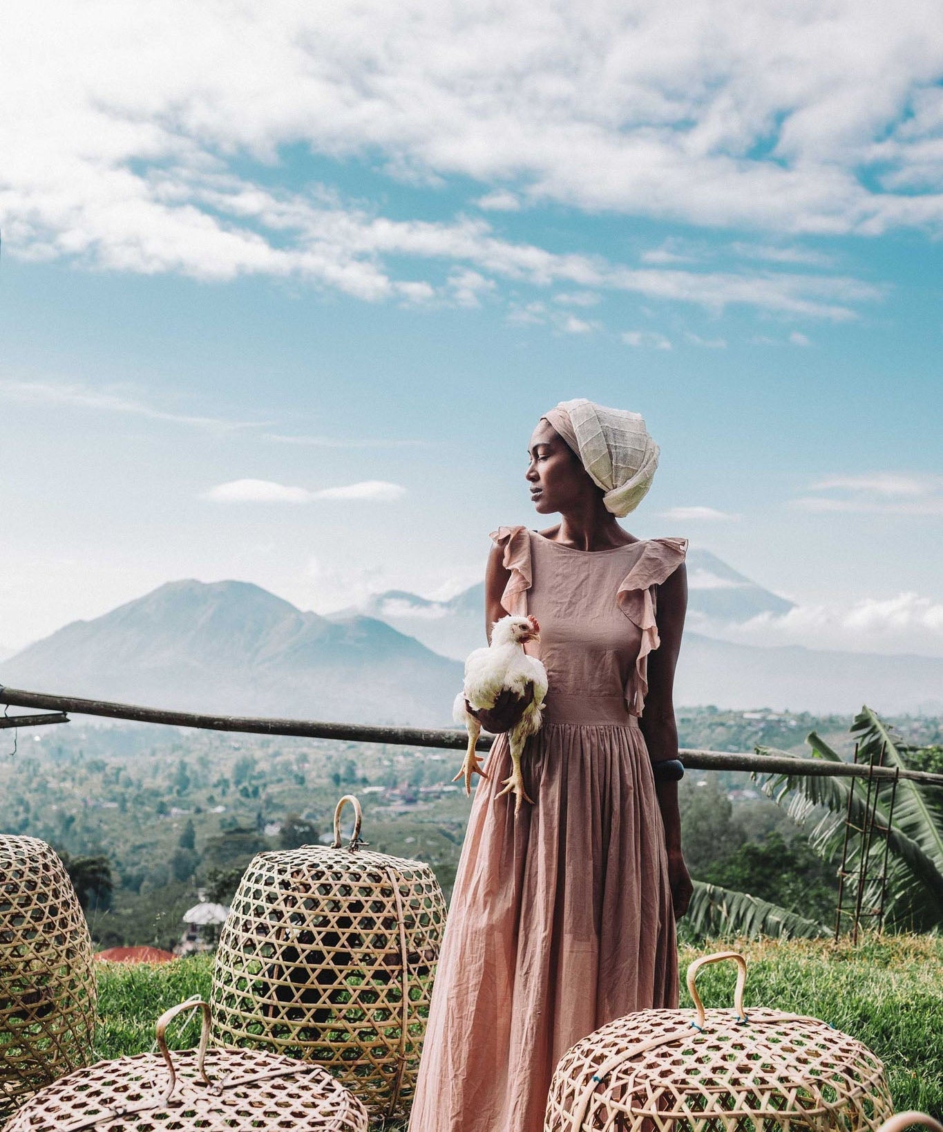 Dusty Pink Boho Bridesmaid Dress - AYA Sacred Wear