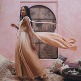 Powder Pink Athena Cape • Ombré Braided Lightweight Kimono • Macrame Robe for Women - AYA Sacred Wear