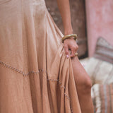 Powder Pink Bhakti Dress • Organic Cocktail Dress • Ombré Minimalist Dress - AYA Sacred Wear