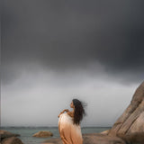 Powder Pink Boho Poncho • Bohemian Cape • Plus Size Clothing • Wrap Shawl • Ombre Sustainable Mantel - AYA Sacred Wear