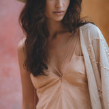Powder Pink Padma Dress • Bohemian Handloomed Dress • Greek Goddess Summer Dress - AYA Sacred Wear