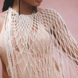 Powder Pink Summer Cover Up • Resort Beach Gown • Bikini Cover up Women - AYA Sacred Wear