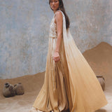 Powder Yellow Athena Cape • Bohemian Ombré Macrame Cape Dress • multiway Cover Up - AYA Sacred Wear