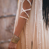 Shop Powder Pink Macrame Robe for Women at Aya Sacred Wear