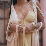 Look Stylish in a Powder Pink Macrame Robe from Aya Sacred Wear