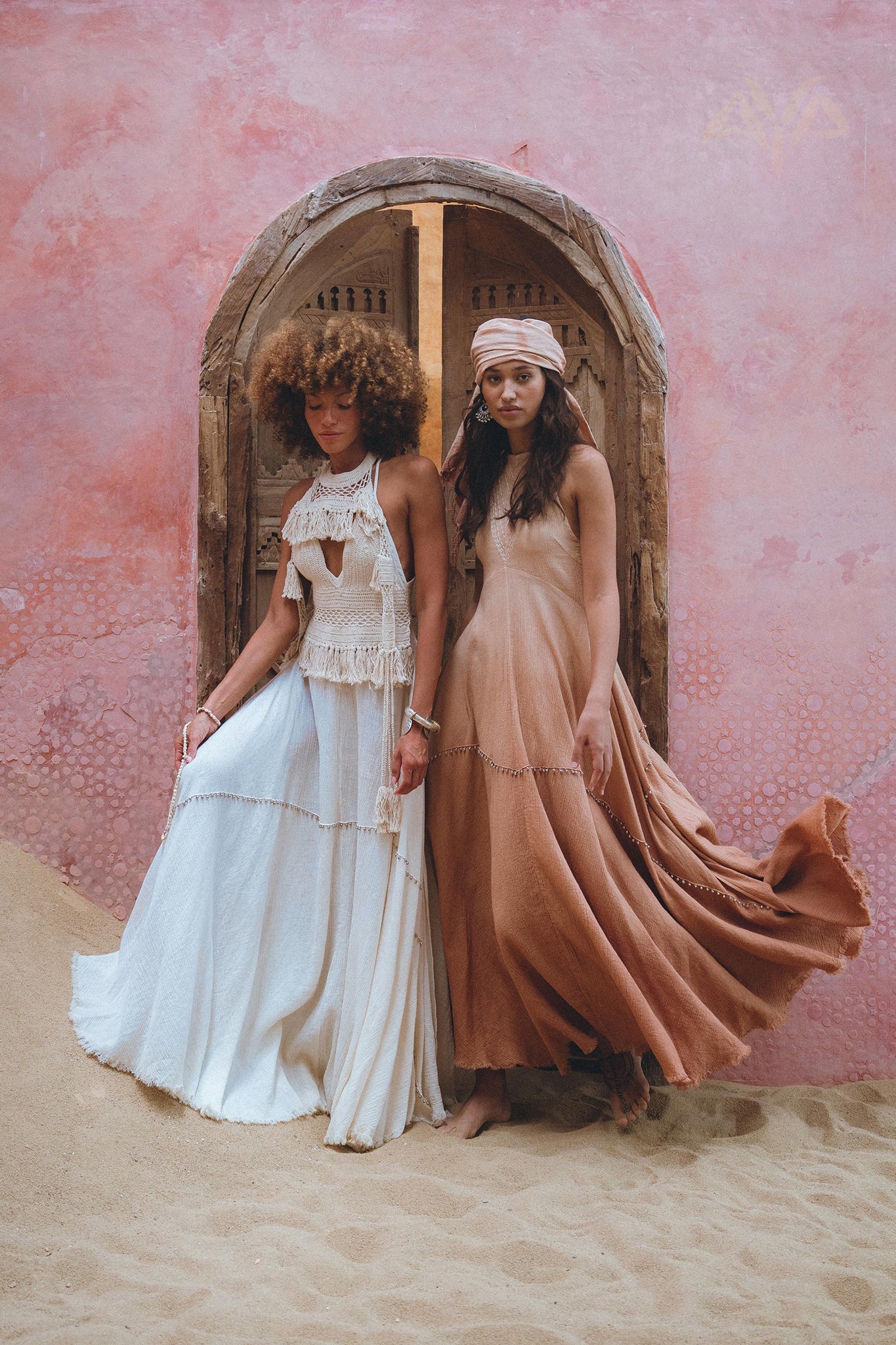 Be the envy of your friends with the stunning Ombré Pink Minimalist Dress from aya sacred wear.