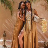 Get the perfect look with Aya Sacred Wear's Powder Yellow Cover Up.