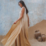 Get the latest look with Aya Sacred Wear's Powder Yellow Cover Up.