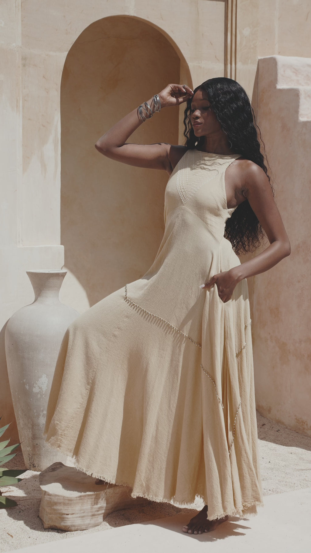 Aya Sacred Wear unveils beautiful gold goddess dress - be the envy of your friends Upload