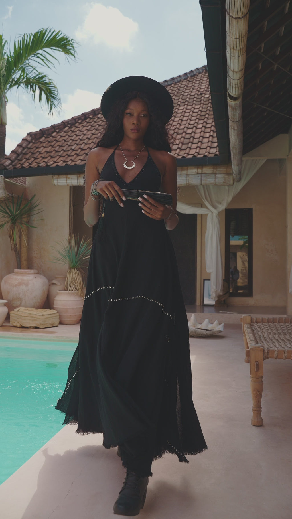 Aya Sacred Wear Black Goddess Dress – Make a bold statement with this unique and stylish garment.