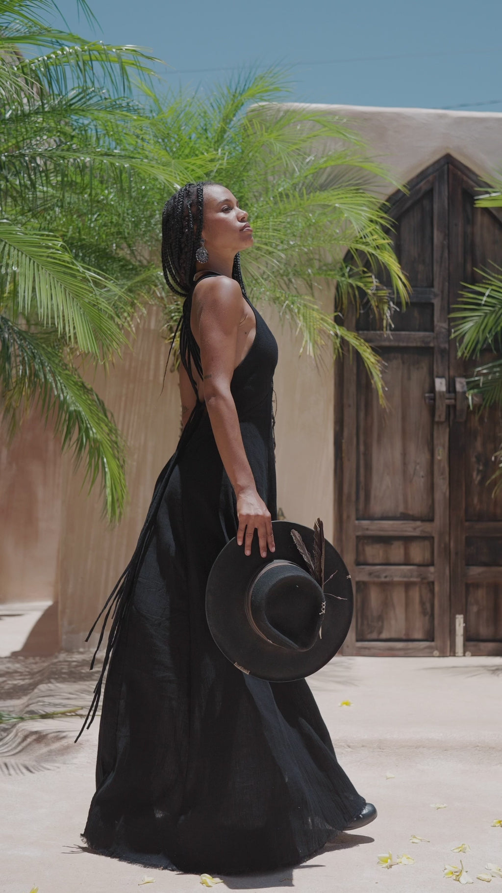 Step up your wardrobe game with the Black Goddess Dress from Aya Sacred Wear.