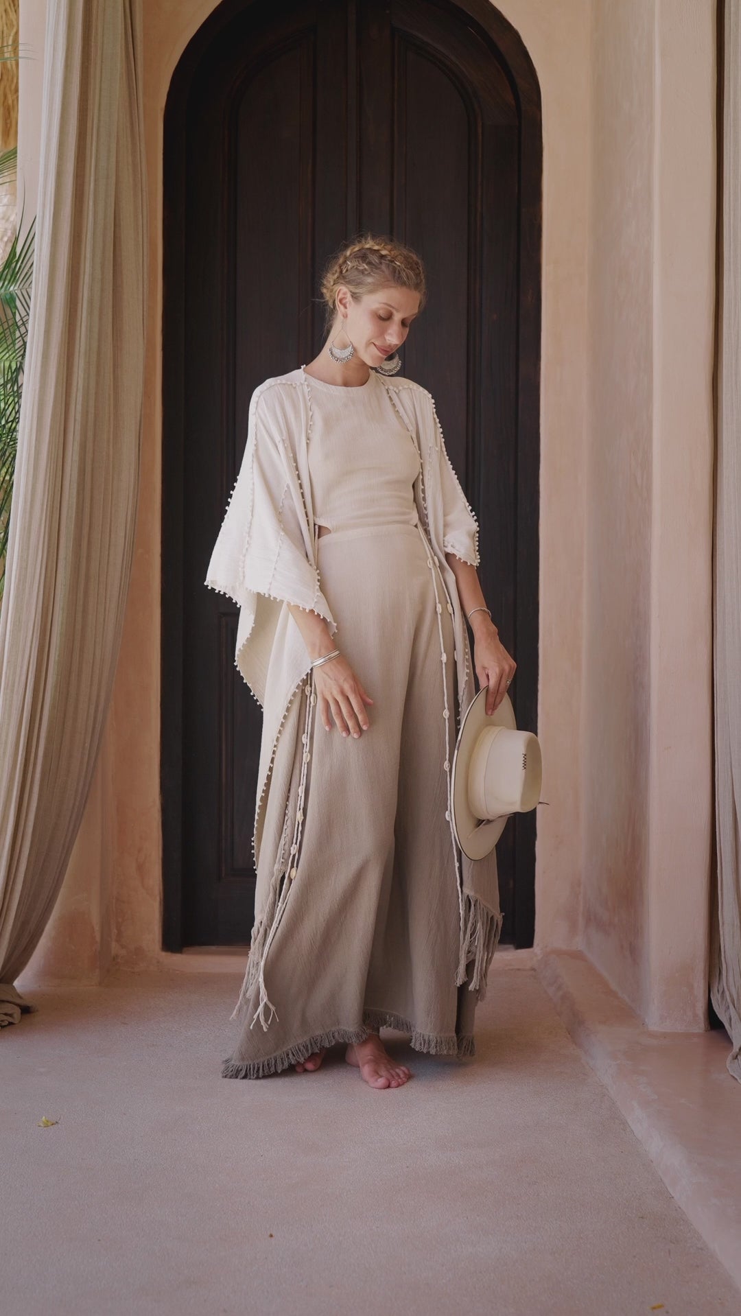 Get your ombre sage green shawl fix at Aya Sacred Wear.