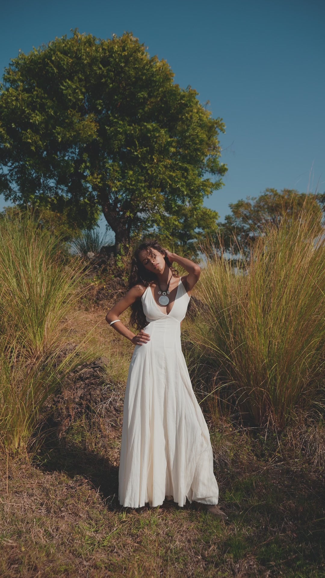 Aya Sacred Wear's Off-White Light Cotton and Silk Formal Bridal Dress: Walk Down the Aisle in Style