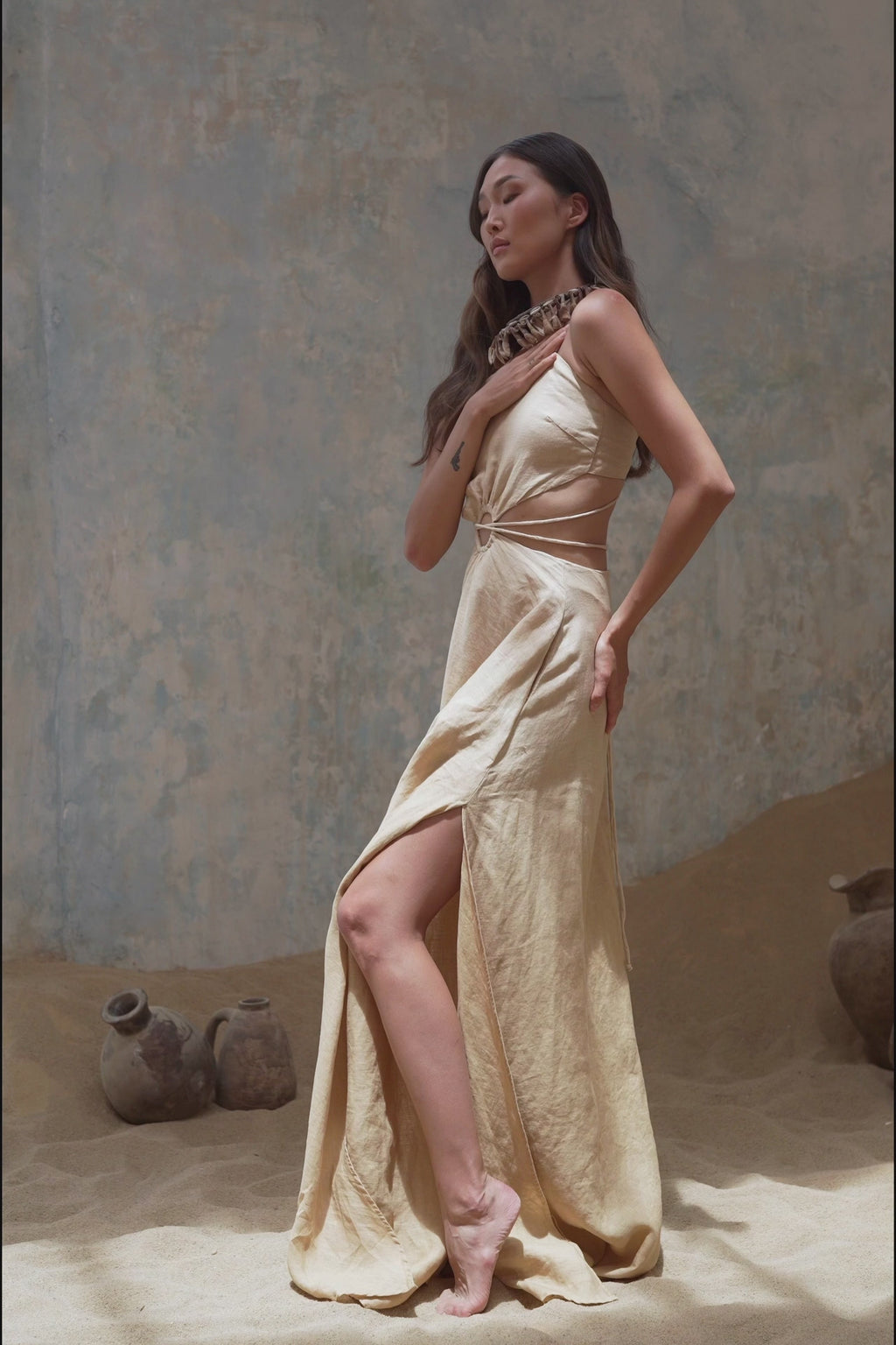 Get Ready for the Big Day with an Ombre Beige Bridesmaid Dress from Aya Sacred Wear