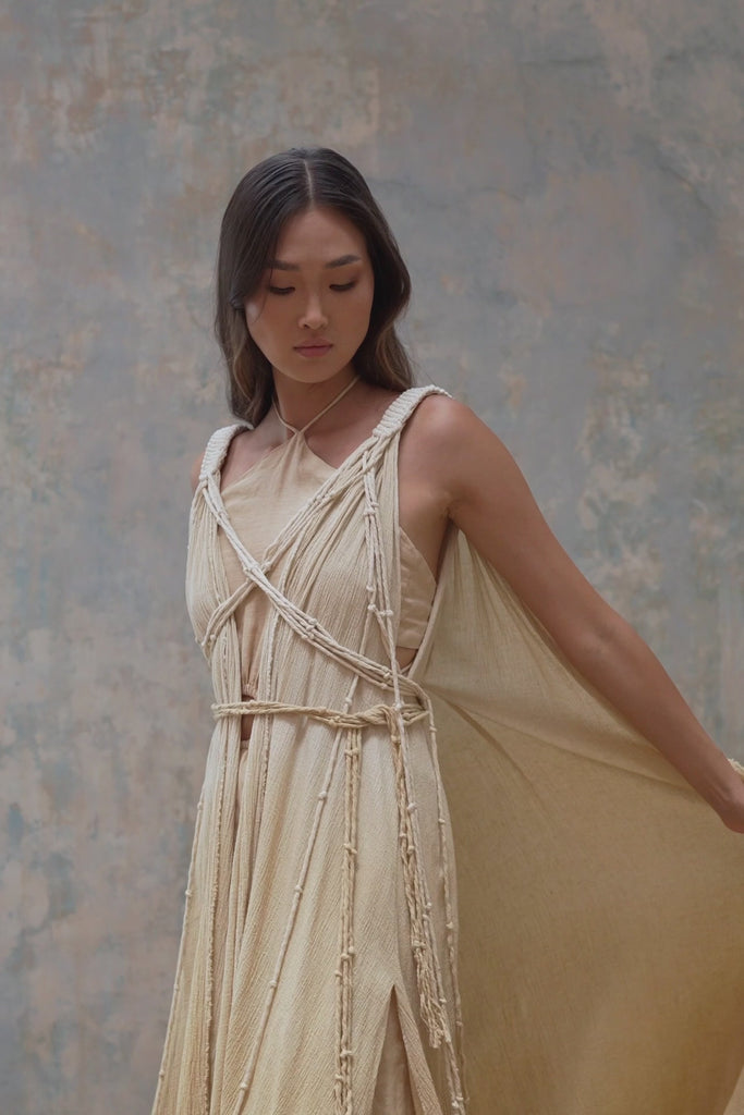 Look fabulous in Aya Sacred Wear's Powder Yellow Cover Up.Look fabulous in Aya Sacred Wear's Powder Yellow Cover Up.