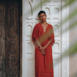 Red Boho Dress • Boho Dress for Women • Red Maxi Bridesmaid Dress - AYA Sacred Wear