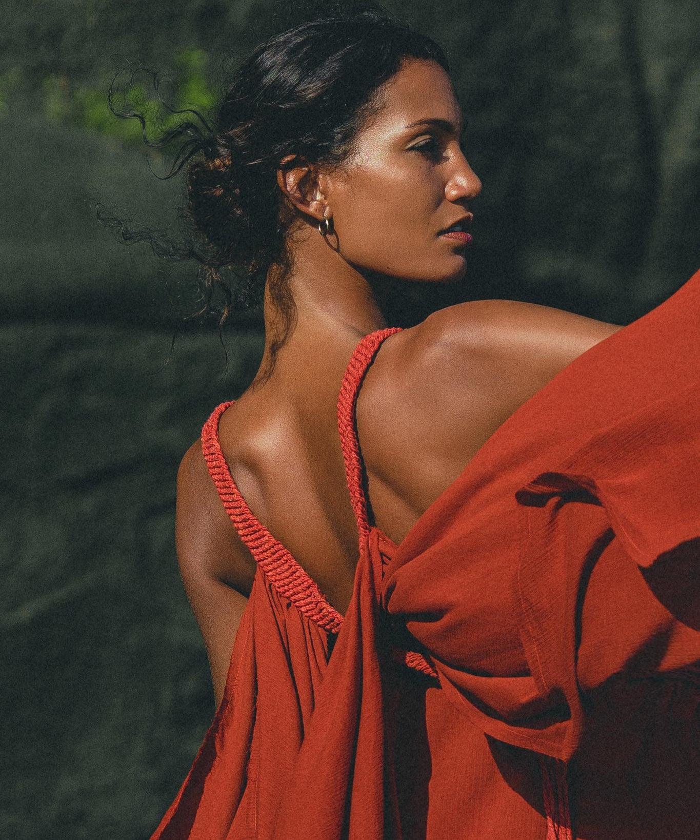 Red Greek Dress • Prom Dance Macrame Dress • Boho Goddess Dress - AYA Sacred Wear