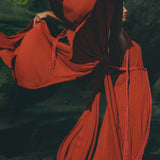 Red Greek Dress • Prom Dance Macrame Dress • Boho Goddess Dress - AYA Sacred Wear