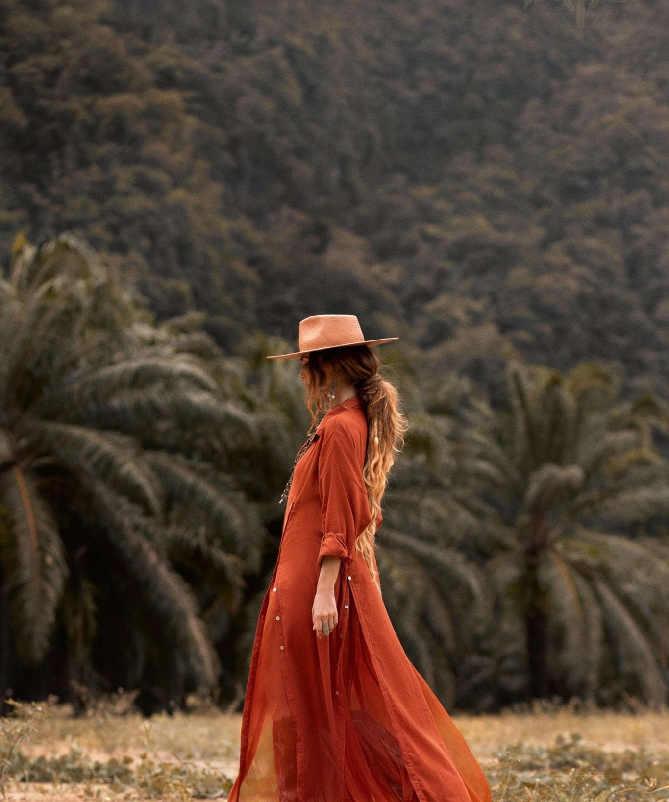 Red Kannika Shirt Dress • Adjustable Kaftan Dress • Multiway Button Down Dress - AYA Sacred Wear