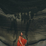 Red Rose Harmonia Dress • Goddess Dress • Open Belly Sexy Dress • Organic Adjustable Dress - AYA Sacred Wear