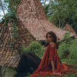 Organic Cotton Poncho, Tribal Kimono Cover Up, Boho Cardigan Women - AYA Sacred Wear