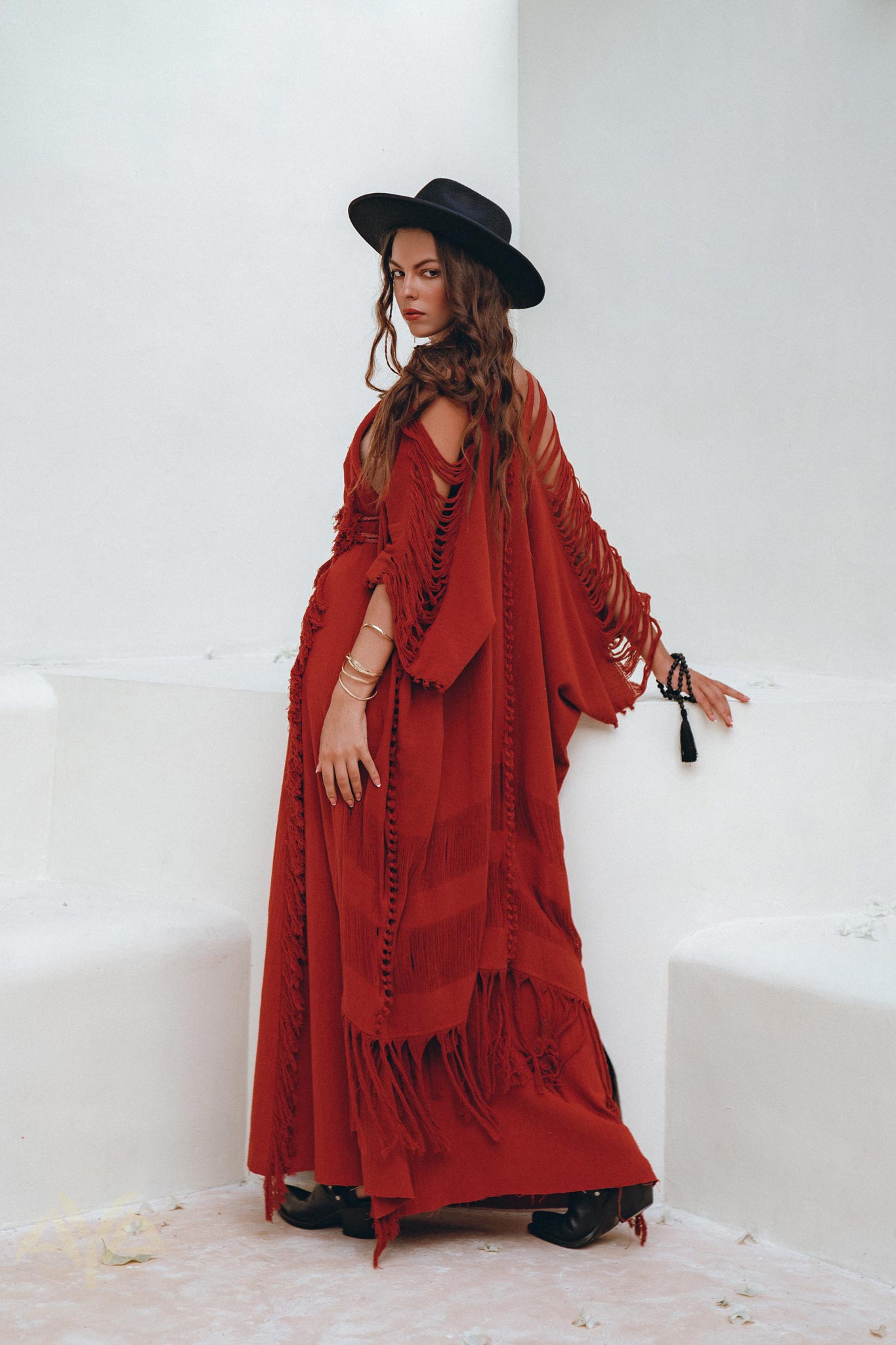 Organic Cotton Poncho, Tribal Kimono Cover Up, Boho Cardigan Women - AYA Sacred Wear