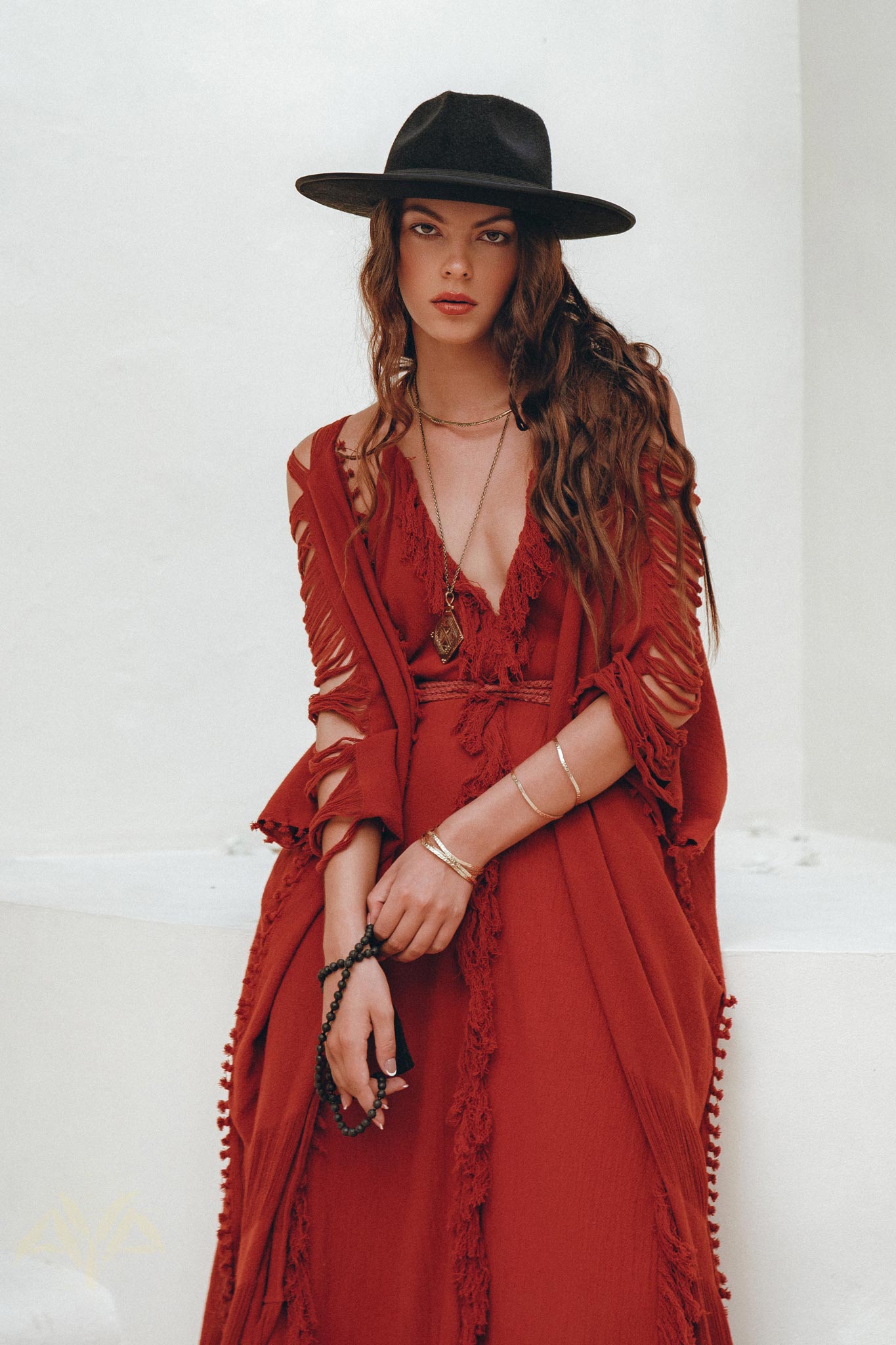 Organic Cotton Poncho, Tribal Kimono Cover Up, Boho Cardigan Women - AYA Sacred Wear