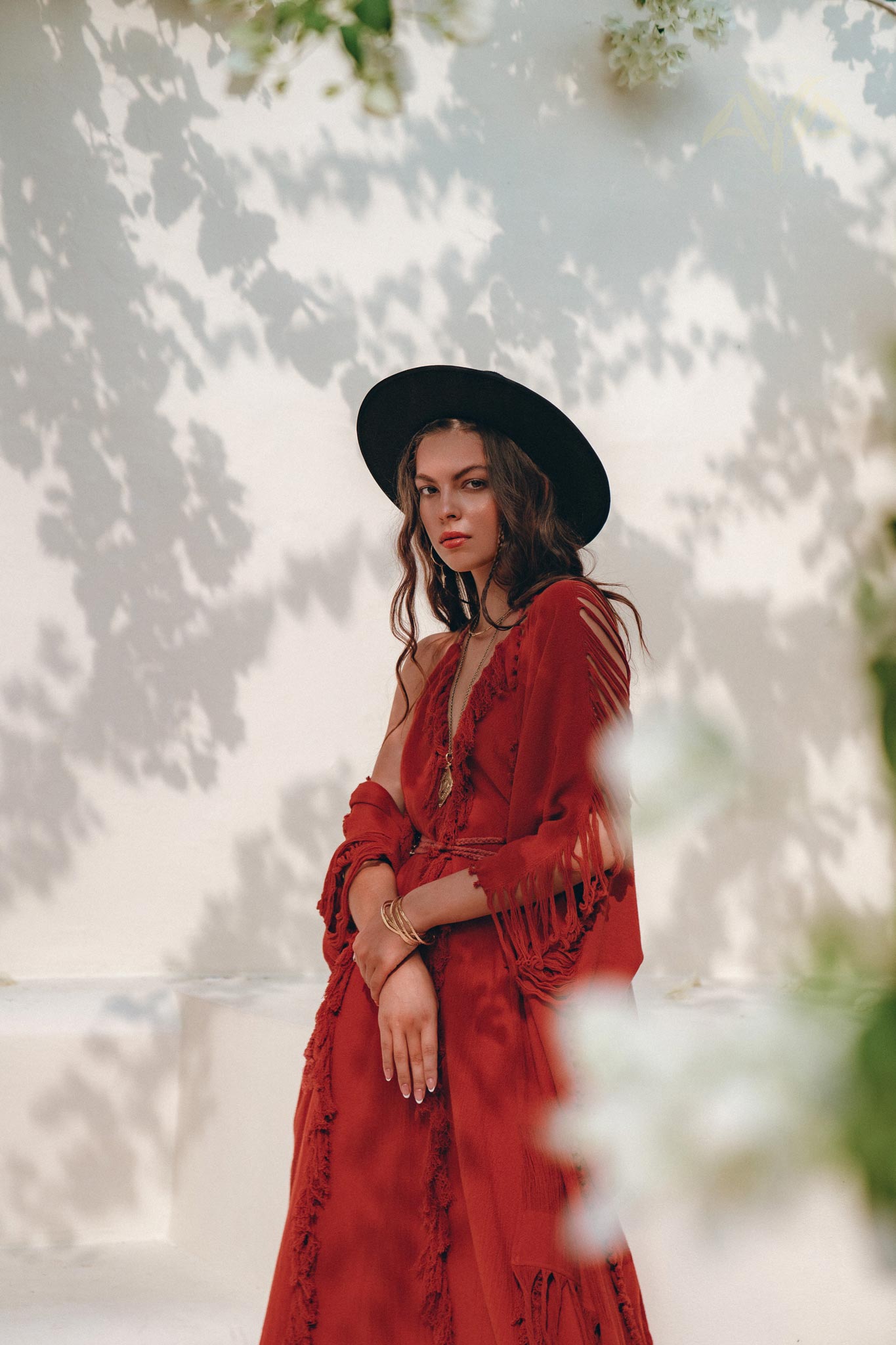 Organic Cotton Poncho, Tribal Kimono Cover Up, Boho Cardigan Women - AYA Sacred Wear