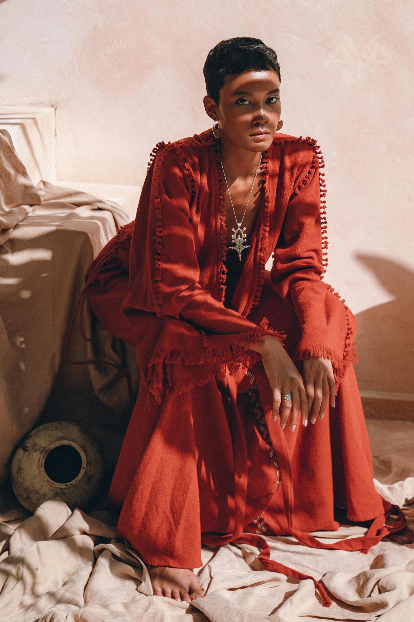 Boho Top, Bohemian Wrap, Organic Top Women, Wide Sleeve Wrap Top - AYA Sacred Wear