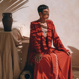 Boho Top, Bohemian Wrap, Organic Top Women, Wide Sleeve Wrap Top - AYA Sacred Wear