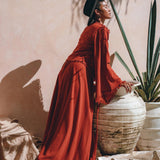 Boho Top, Bohemian Wrap, Organic Top Women, Wide Sleeve Wrap Top - AYA Sacred Wear