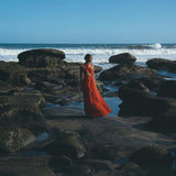 Say yes to this stunning organic red wine dress. Boho inspired design with adjustable open back & open belly style.