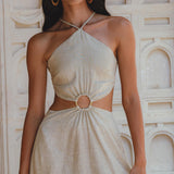 Sage Freyja Dress • Green Goddess Dress • Bridesmaid Ring Dress • Bohemian Sexy Dress - AYA Sacred Wear